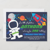 Rocketman 12x18 Birthday Invite Einladung (Vorderseite)