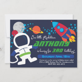Rocketman 12x18 Birthday Invite Einladung
