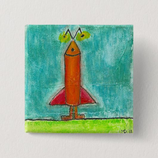 ROCKETMAN Knopf Button (Vorderseite)
