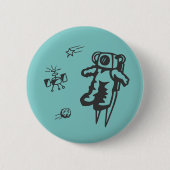 Rocketman Knopf Button (Vorderseite)