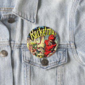 Rocketman Vintage-Comics Button (Beispiel)