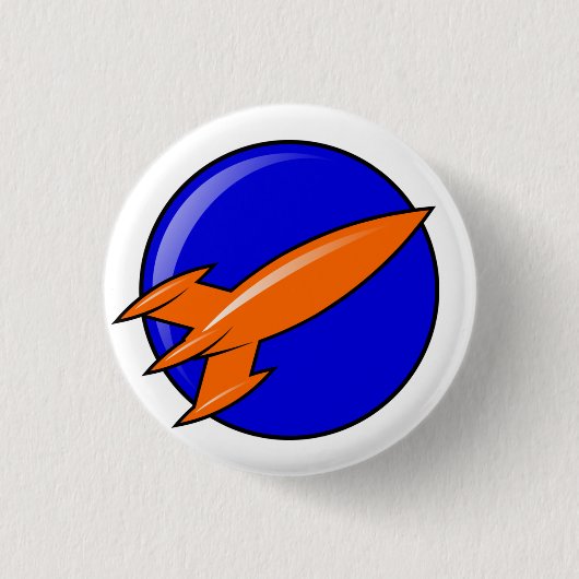Rocketpunk Space Patrol Insignia Button Abzeichen (Vorderseite)
