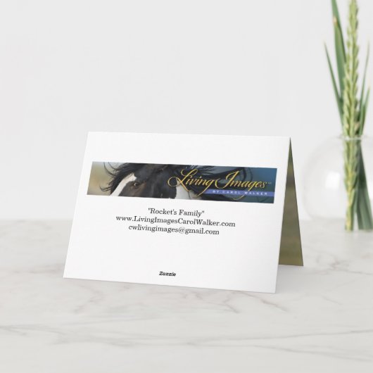 Rocket's Family Greeting Card Einladung (Rückseite)