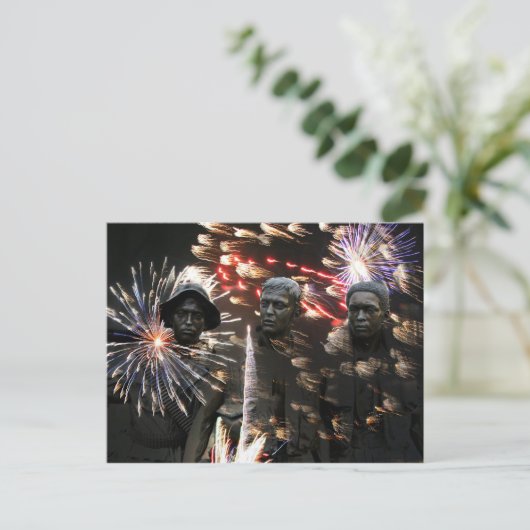 Rockets Red Glare Postkarte (Stehend Vorderseite)