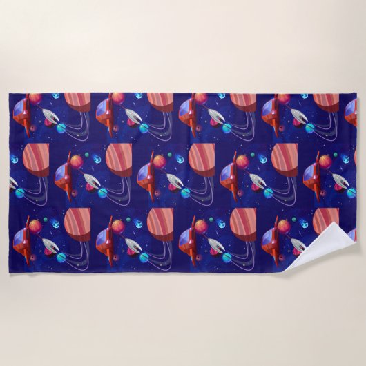 ROCKETSCHAFT STRANDTUCH (Vorderseite)