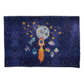 Rocketschiff Kinder Bettzeug Kissenkoffer Set Kissenbezug (Vorderseite-Links)