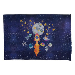 Rocketschiff Kinder Bettzeug Kissenkoffer Set Kissenbezug