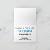 Rocketship Birthday Einladung (Innenseite)