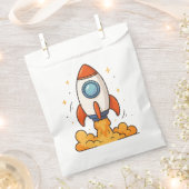 Rocketship BLAST-OFF-Begehrensack Geschenktütchen (Ausgeschnitten)