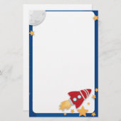Rocketship Briefpapier (Vorne/Hinten)