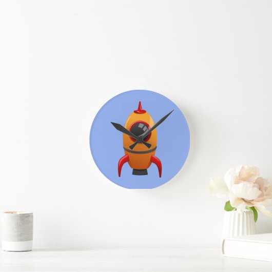 ROCKETSHIP CLOCKS RUNDE WANDUHR (Zuhause)