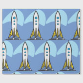 Rocketship - einsatzbereit geschenkpapier (Flach)