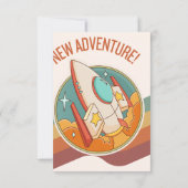 Rocketship Neues Abenteuer Einladung (Rückseite)