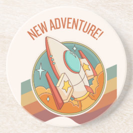Rocketship Neues Abenteuer Getränkeuntersetzer