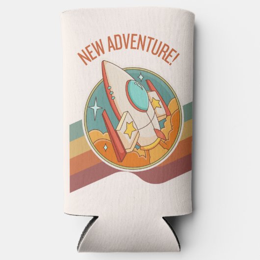 Rocketship Neues Abenteuer Selters Dosenkühler (Vorderseite)