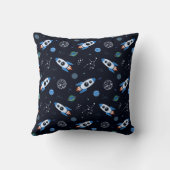 Rocketship Pattern Kissen (Rückseite)
