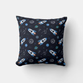 Rocketship Pattern Kissen (Vorderseite)