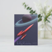 Rocketship Postkarte (Stehend Vorderseite)
