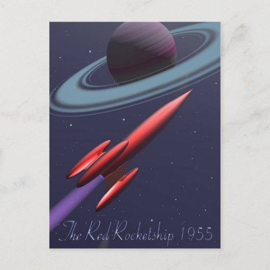 Rocketship Postkarte (Vorderseite)