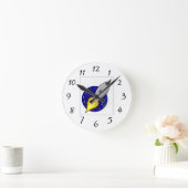 ROCKETSHIP-RÄUME RUNDE WANDUHR (Zuhause)