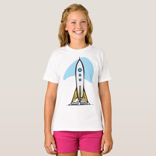 Rocketship Ready to Launch T - Shirt (Vorne ganz)