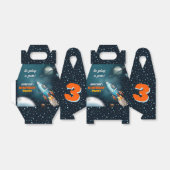 Rocketship Space Adventure Boy Birthday Geschenkschachtel (Ungefaltet)