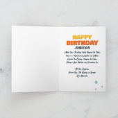 Rocketship Space Adventure Geburtstag Karte (Innenseite)