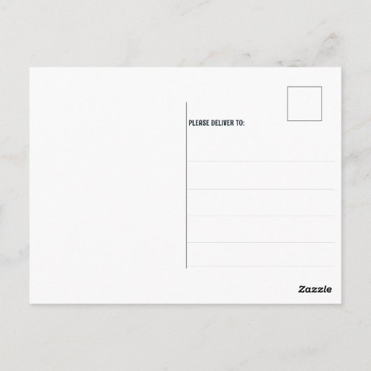 Rocketship Space Adventure Geburtstag Postkarte (Rückseite)