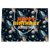 Rocketship Space Adventure Große Geschenktüte (Vorderseite)