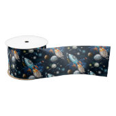 Rocketship Space Adventure Satinband (Spule)