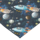 Rocketship Space Adventure Tischdecke (Schrägansicht)