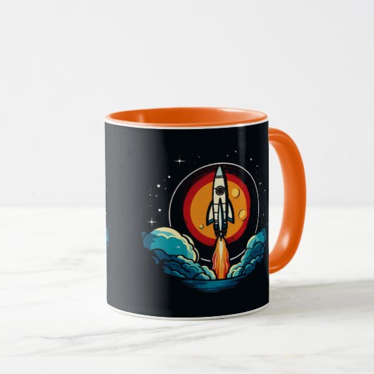 Rocketship Tasse (VorderseiteRechts)