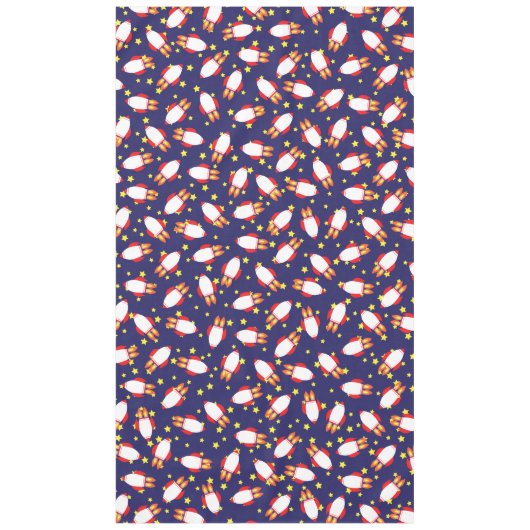 Rocketship Weltraumjunge Niedlich Tischdecke (Vorderseite)