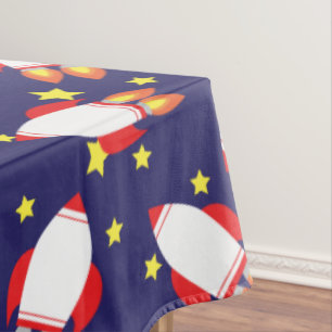 Rocketship Weltraumjunge Niedlich Tischdecke