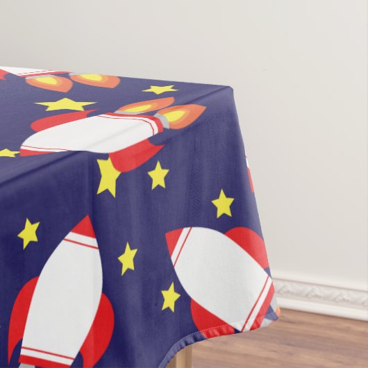 Rocketship Weltraumjunge Niedlich Tischdecke (Beispiel)