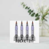 Rocketz3 Postkarte (Stehend Vorderseite)