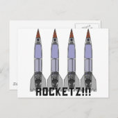Rocketz3 Postkarte (Vorne/Hinten)