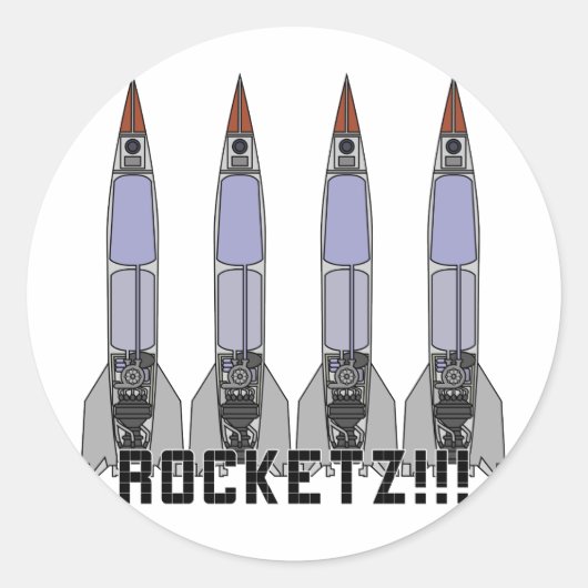 Rocketz3 Runder Aufkleber (Vorderseite)