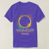 Rockfedern Texas Totality Total Solar Eclipse Apr T-Shirt (Design vorne)
