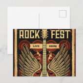 Rockfest Postkarte (Vorne/Hinten)