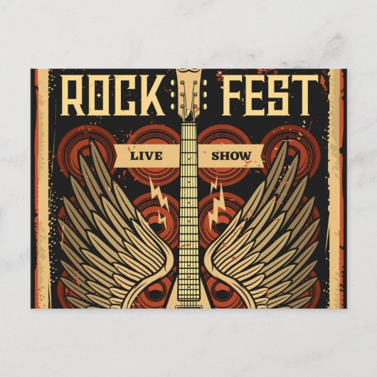 Rockfest Postkarte (Vorderseite)
