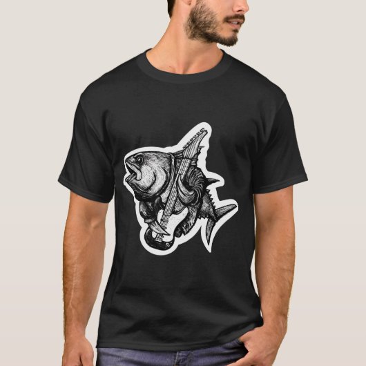Rockfish (auf Gitarre) T-Shirt (Vorderseite)