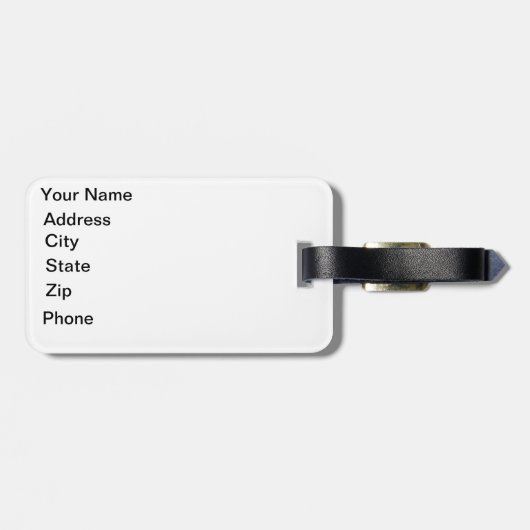 Rockfish Skin Gepäckanhänger (Rückseite horizontal)