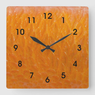 Rockfish Skin Quadratische Wanduhr