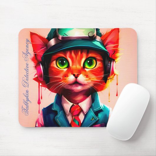 "Rockford" der Detektivagentur Tabbykin Mousepad (Mit Mouse)