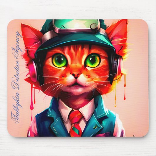 "Rockford" der Detektivagentur Tabbykin Mousepad (Vorne)