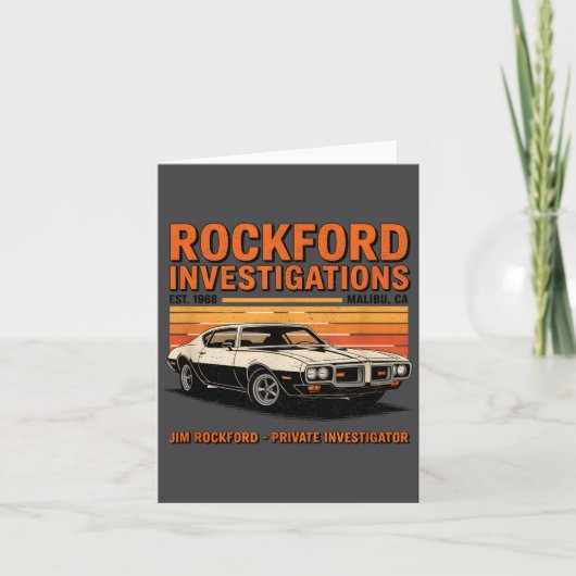 Rockford Detective Agency - Rockford Files Karte (Vorderseite)