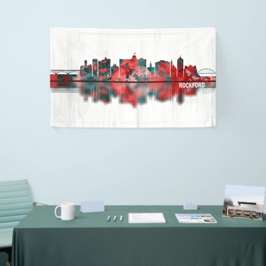 Rockford Illinois Skyline Banner (Messeveranstaltung)