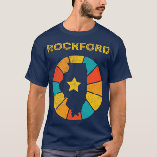 Rockford Illinois Vintag Distressed Souvenir 1 T-Shirt