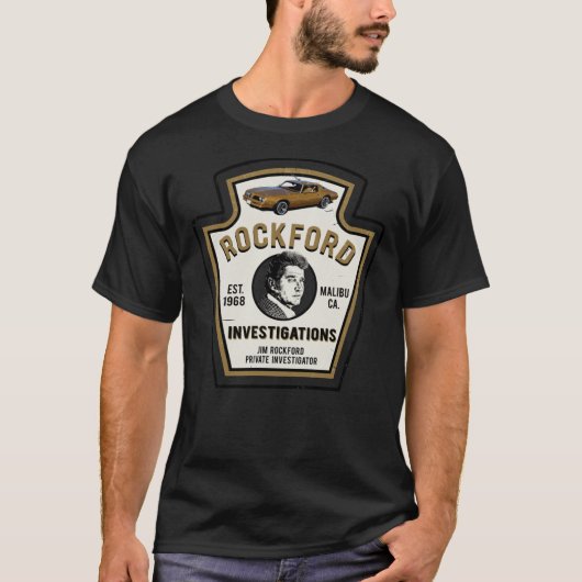 Rockford Investigations Emblem Classic T - Shirt (Vorderseite)